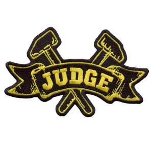 Judge - Logo Die Cut Embroidered Patch