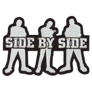 Side By Side - Logo Die Cut Embroidered Patch