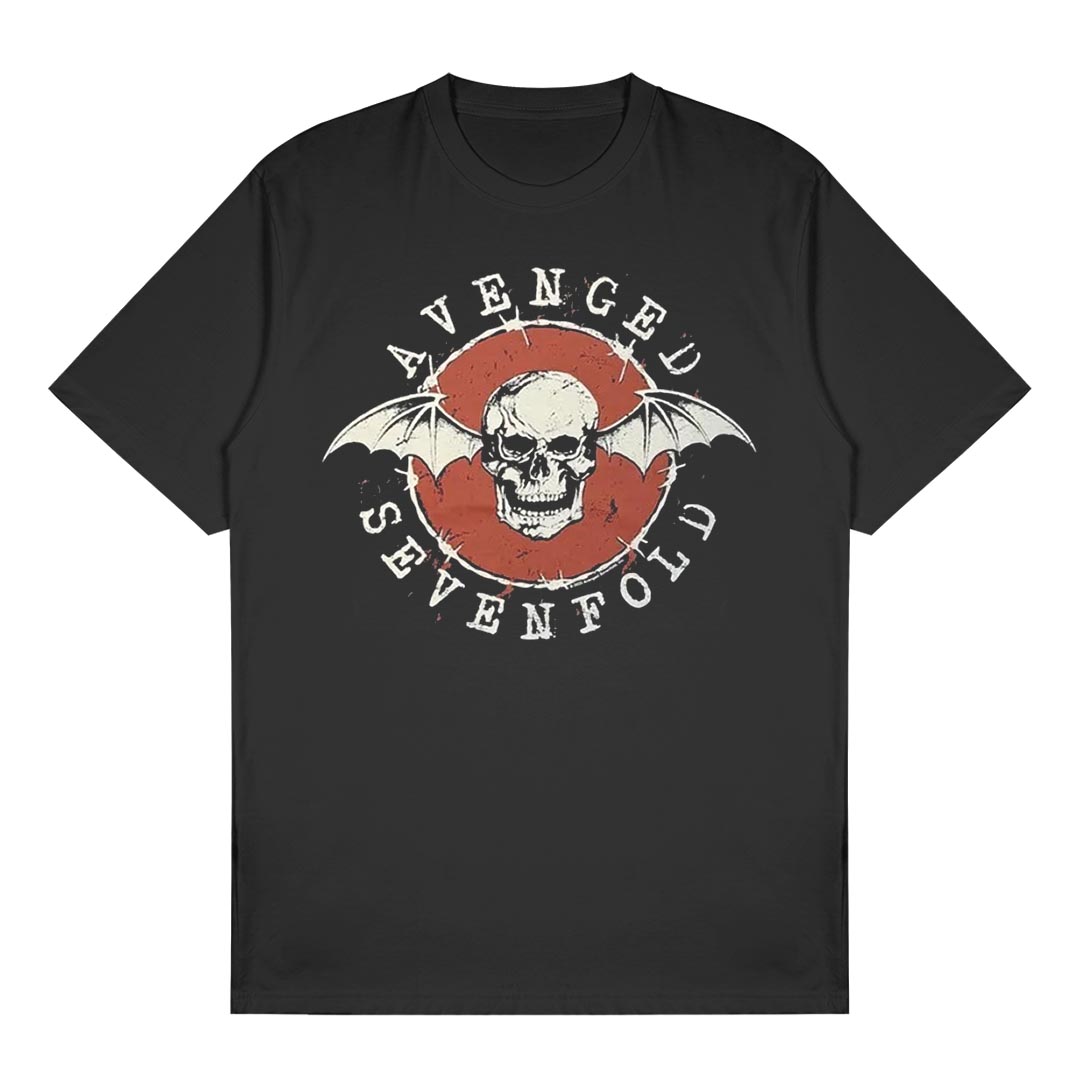 Avenged Sevenfold - Deathbat Red Circle Black