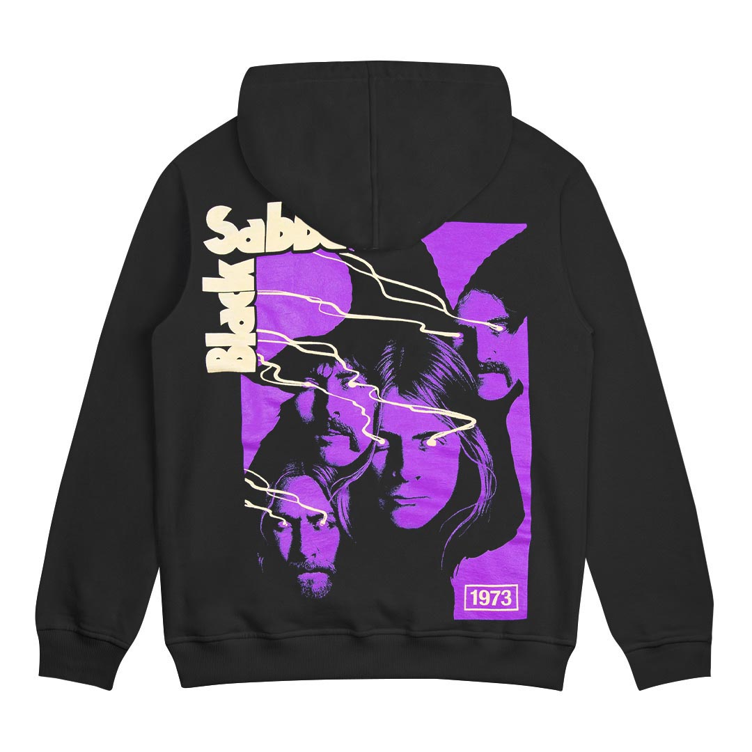 Black Sabbath - 1973 Illustration Pullover Hoodie Black