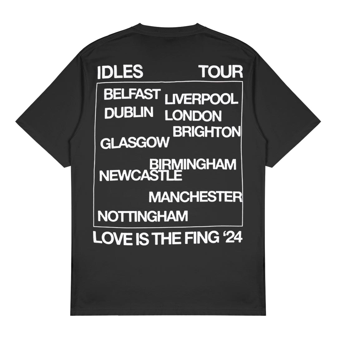 Idles - Love Is The Fing UK Tour 2024 Black