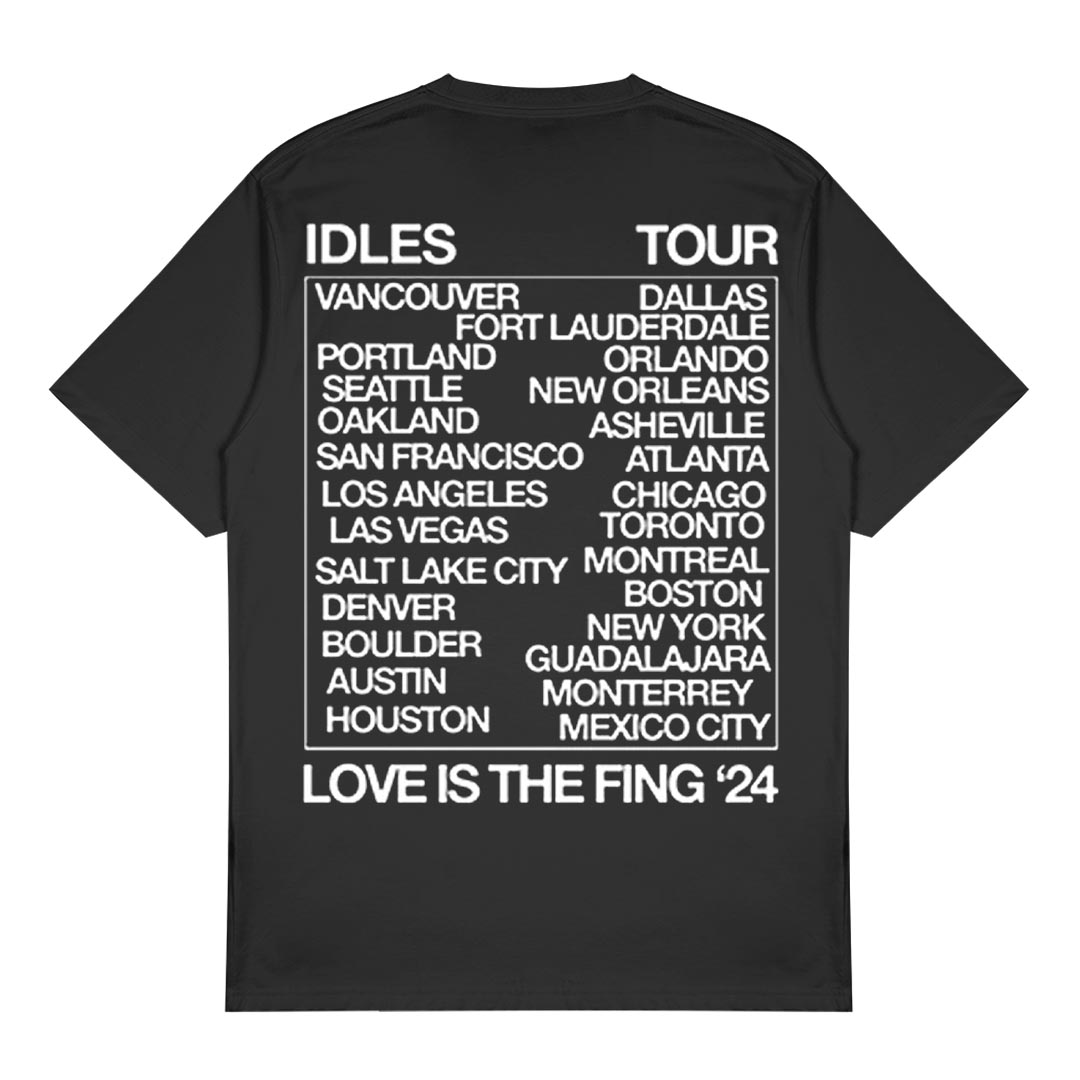 Idles - Love Is The Fing US Tour 2024 Black