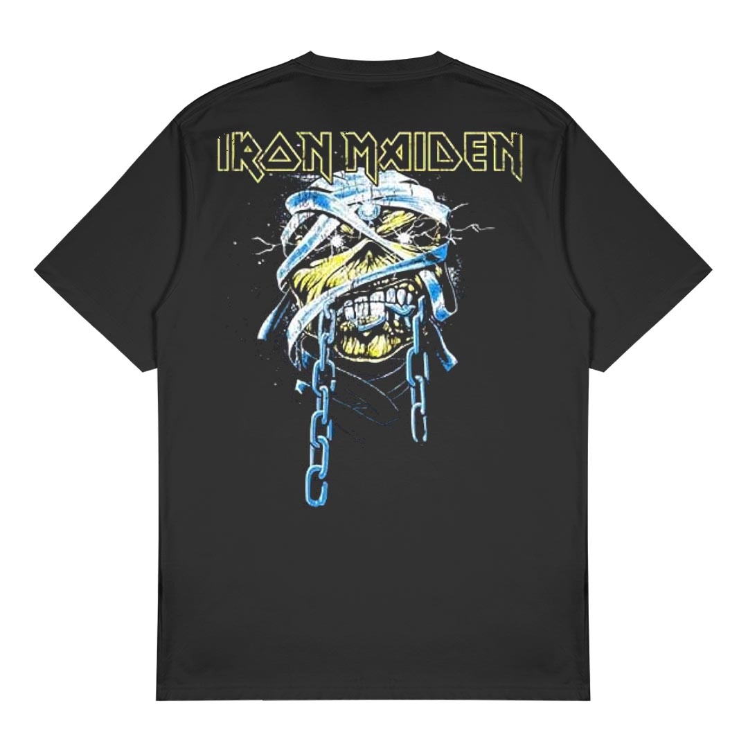 Iron Maiden - Powerslave Head & Logo Black