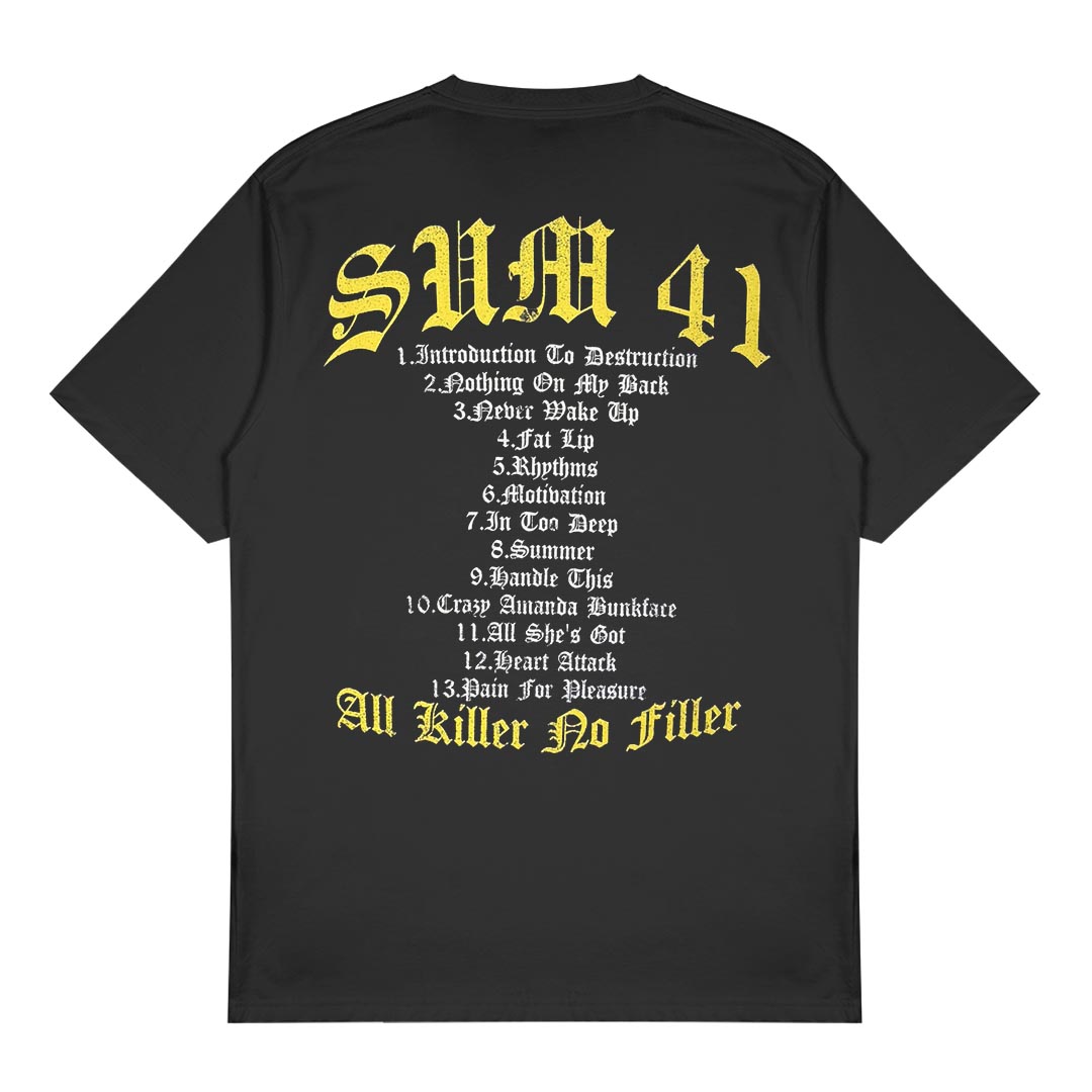 Sum 41 - All Killer No Filler Tracklist Black