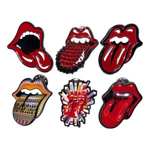The Rolling Stones - Tongues Evolution 2 Pin Badge Set